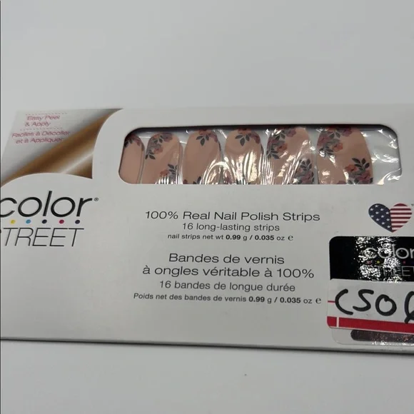 Color Street FLORAL OBLIGATION FDC292 peel and stick easy to apply polish strips - Picture 4 of 10